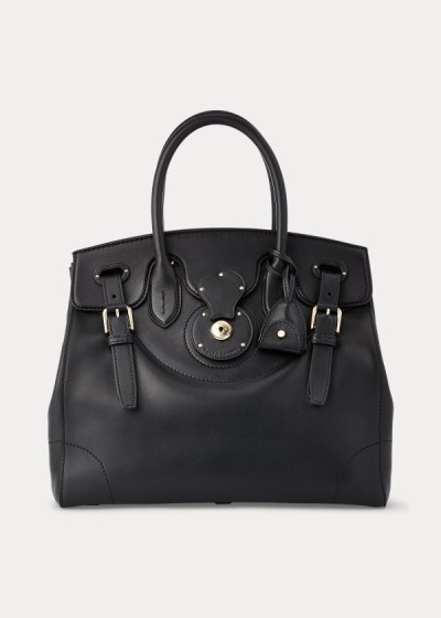 Bolsos Ralph Lauren Mujer Negros - Calfskin Light Ricky 33 - WLOCF3605